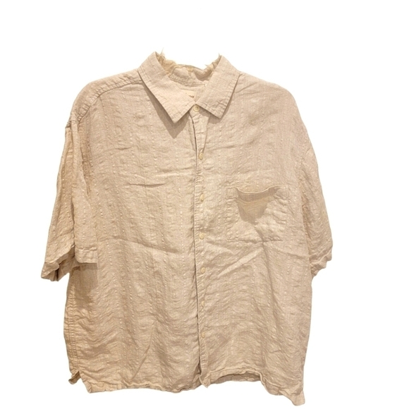 Men's Caribbean short sleeve linen shirt size xl - Picture 1 of 7